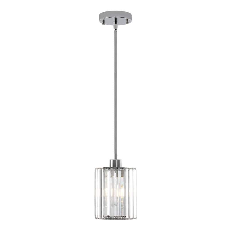 1-Light Crystal Pendant Lighting Fixtures for Sloped Ceiling