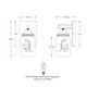 preview thumbnail 4 of 11, 1-Light Black/Wood Tone Rustic Farmhouse Wall Sconce with Clear Mason Jar Glass Shade - 10"H x 4.7"W x 5.4"D