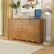 preview thumbnail 1 of 42, Sutton 7 Drawer Dresser Pecan