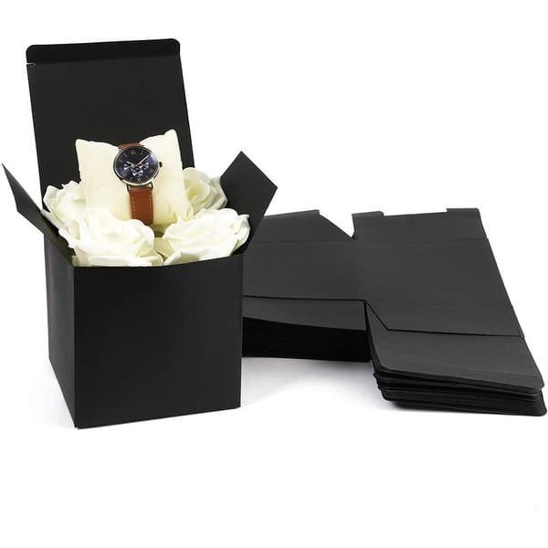 30 Pack Cardboard Gift Boxes for Party Favors Black