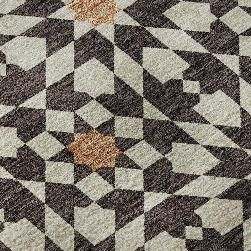 Premium Washable Super Soft Modern Mosaic Mayfield Rug