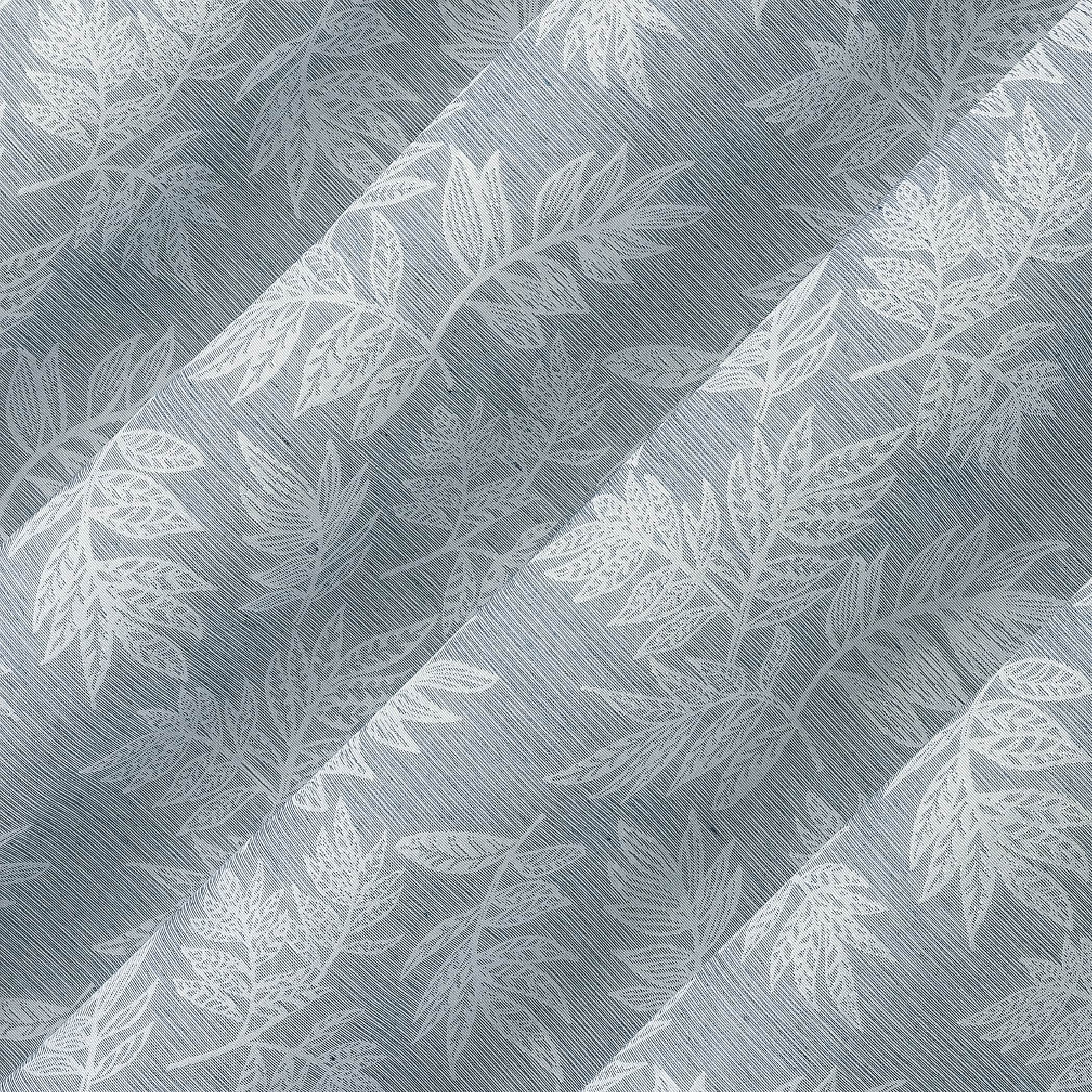 No. 918 Koda Woven Jacquard Leaf Semi-Sheer Rod Pocket 1-Piece