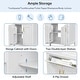 preview thumbnail 4 of 20, GDFStudio - Nova Bathroom Vanity Cabinet with Single Ceramic Sink, Soft-close Doors & Adjustable shelf