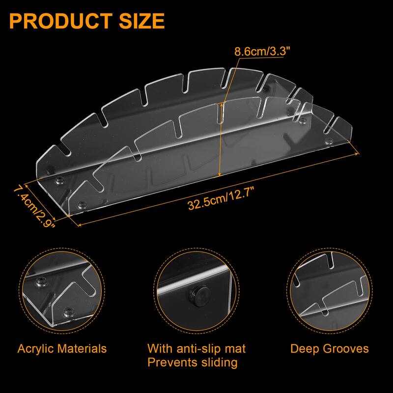 2pcs Hat Stand for Baseball Caps, Acrylic Hat Organizer No Install
