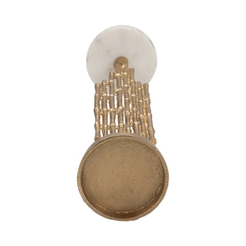 Sagebrook Home Elegance Redefined - Chic Sculptural Candle Holder for Enlightening Ambiance, Home Decor Statement Piece