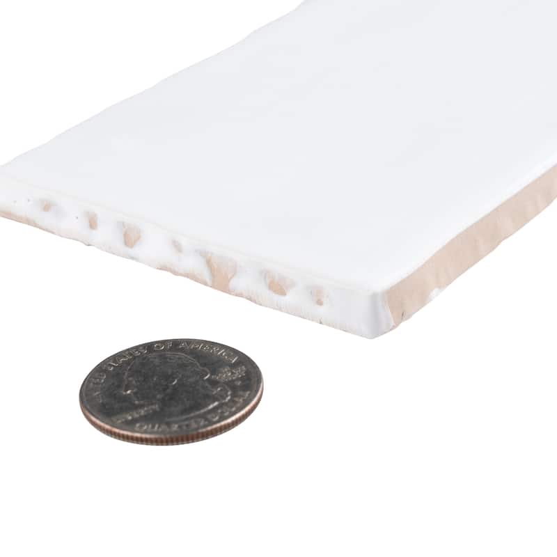 Merola Tile Castillo Matte White 3" x 12" Ceramic Wall Tile