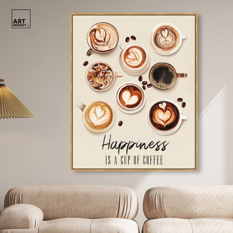 68945 Coffee Cup Collection Canvas by Art Remedy