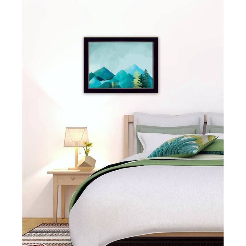 TrendyDecor4U Contemporary "Adventure Awaits I" Framed Print Wall Art