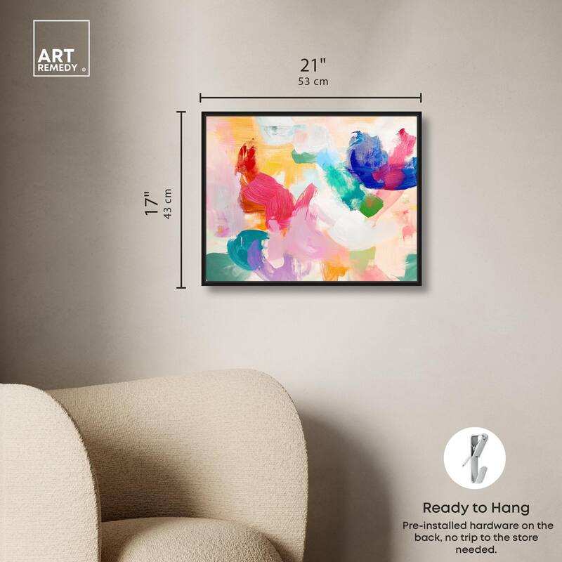 Pastel Riot I Colorful Canvas by Art Remedy