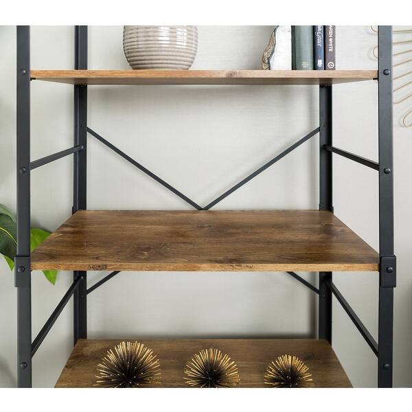 Shop Office Accents 64 Tall Angle Iron Urban Industrial Bookshelf