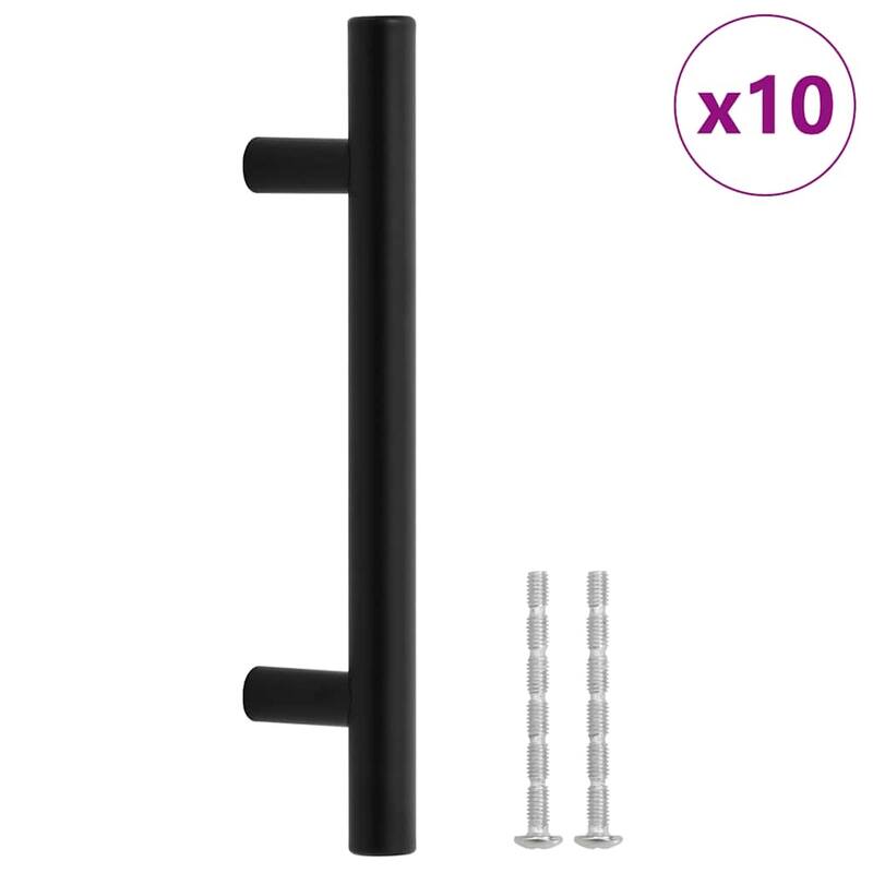 vidaXL Cabinet Handle Set Stainless Steel Medium
