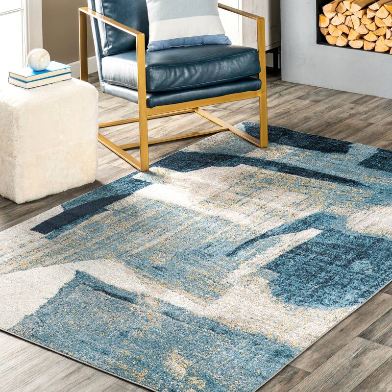 Nuloom Sherri SpinClean Abstract Machine Washable Area Rug