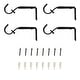 preview thumbnail 12 of 14, Lumi 1 in. Single Curtain Rod Bracket (4-Pack)