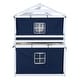 preview thumbnail 33 of 37, Full Size Solid Wood House Bunk Bed with Tent & Ladder