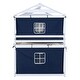 preview thumbnail 7 of 17, Impression & Beautiful Playhouse Full Size Bunk Bed with Tent, Sturdy Construction & Unique Design, Spacious Space, Blue+White