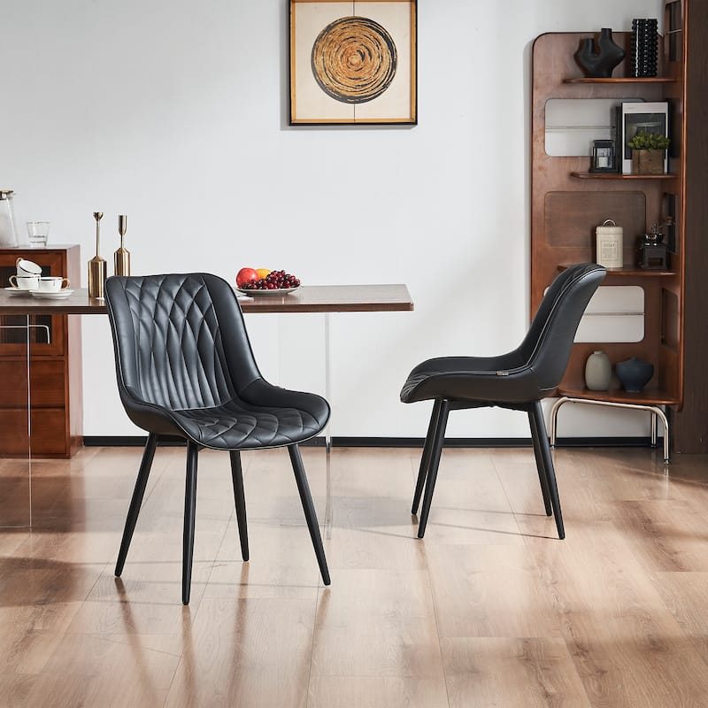 Modern Dining Chairs Set of 2 Upholstered Dining Room Chairs