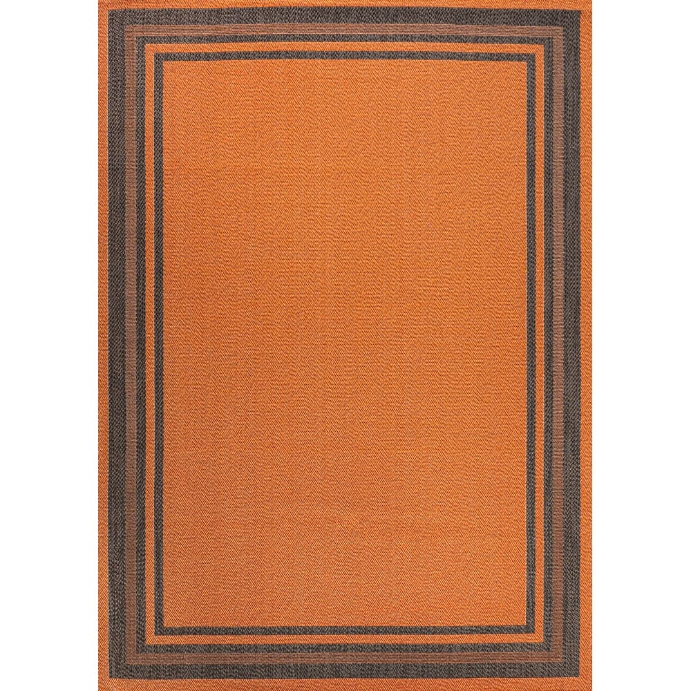JONATHAN Y Haynes Modern Border Stripe Indoor/Outdoor Area Rug