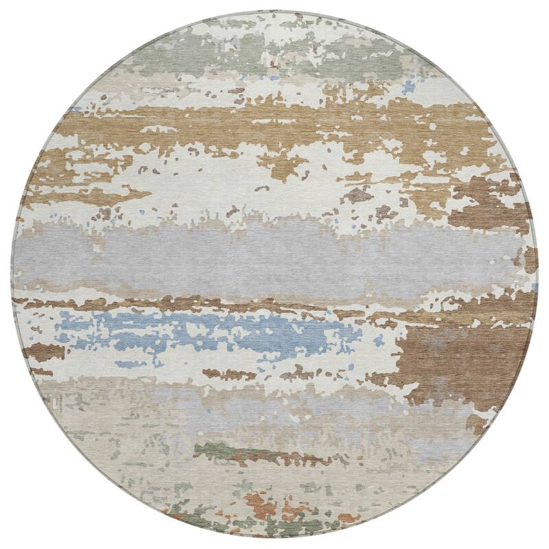 Machine Washable Indoor/ Outdoor Modern Buena Chantille Rug