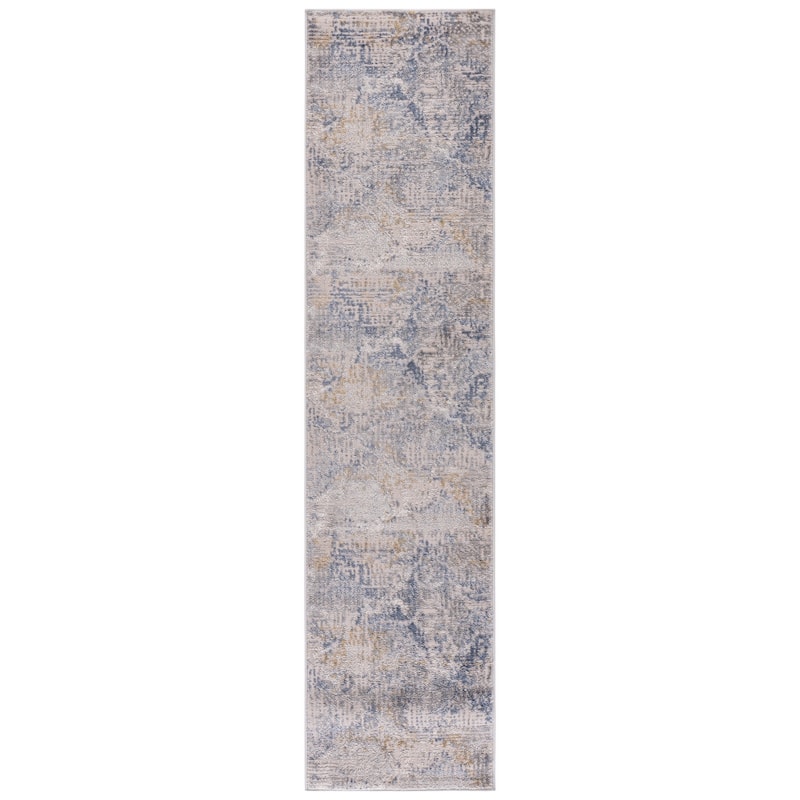 SAFAVIEH Palma Corene Modern Abstract Rug - 2'2" x 9' Runner - Beige/Light Blue
