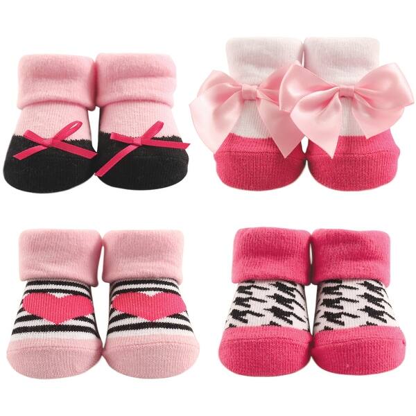 slide 1 of 1, Hudson Baby Infant Girl Socks Boxed Giftset, Heart, One Size - Heart Heart - One Size