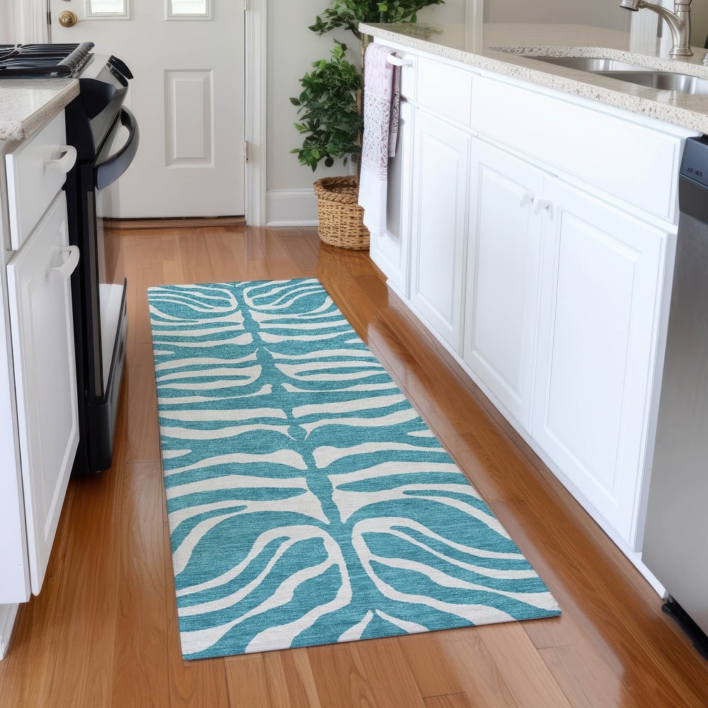 Premium Washable Super Soft Zebra Print Mayfield Rug