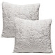 preview thumbnail 36 of 36, Chanasya Faux Fur Wolf Throw Pillow Cover Pair (Set of 2) White - 2-Piece (18x18 Inches)