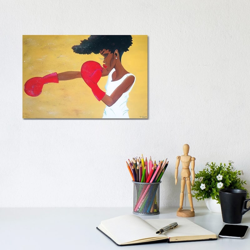 iCanvas "Heart Of A Champion" by Tiffani Glenn Canvas Print - 8x12x0.75