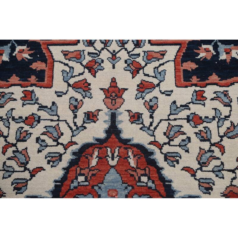 Traditional Sarouk Farahan Turkish Oriental Wool Area Rug Hand-knotted - 9'9" x 13'0"