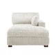 preview thumbnail 164 of 174, 41" W Plush Corduroy Chaise Lounge with Pillows