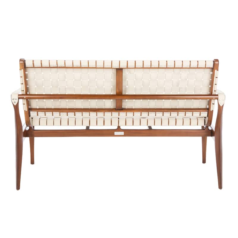 SAFAVIEH Home Dilan Leather Loveseat - 52"W x 29"D x 32"H