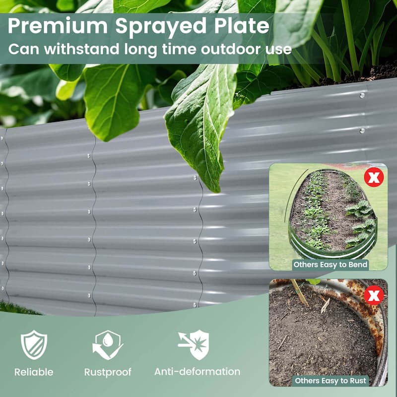 Costway Raised Garden Bed Kit Planter Raised Garden Boxes Outdoor 65" - See Details