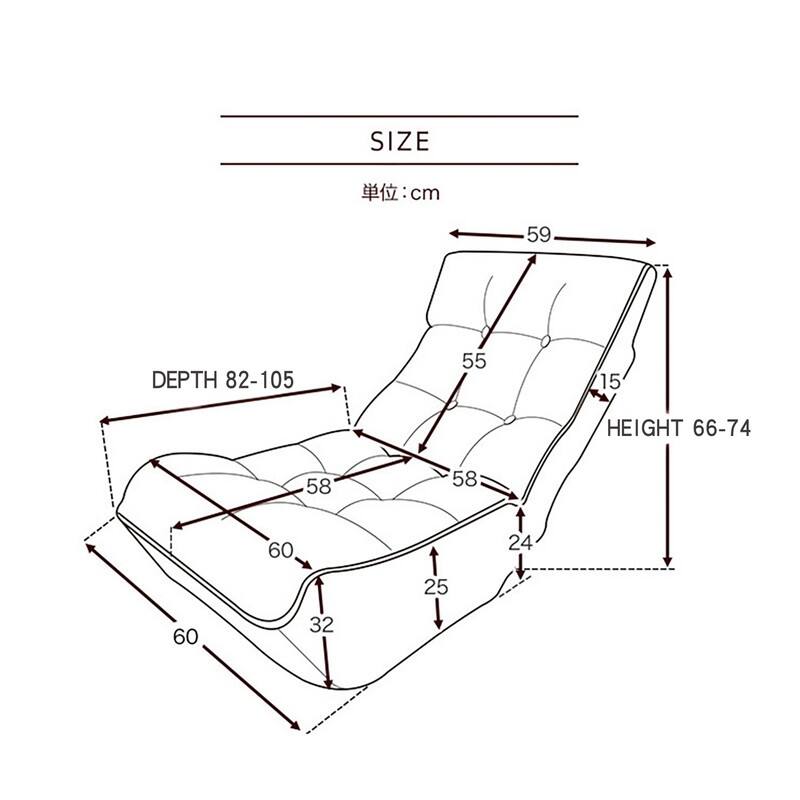 Adjustable Leisure Single lazy sofa Reclining Chair
