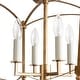 preview thumbnail 27 of 26, French Farmhouse Candle Curved Cage Ceiling Light 14.6in
