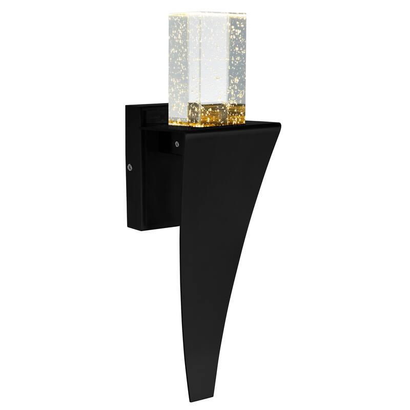 Catania LED Integrated Black Wall Light