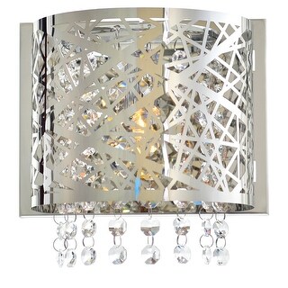 Eternity 1 Light Bathroom Sconce With Chrome Finish - Stainless Steel