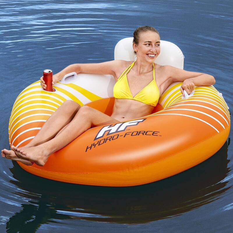 Bestway Hydro-Force Sunkissed Inflatable Tube for Pool, River, Beach, 4 Pack - 4.93