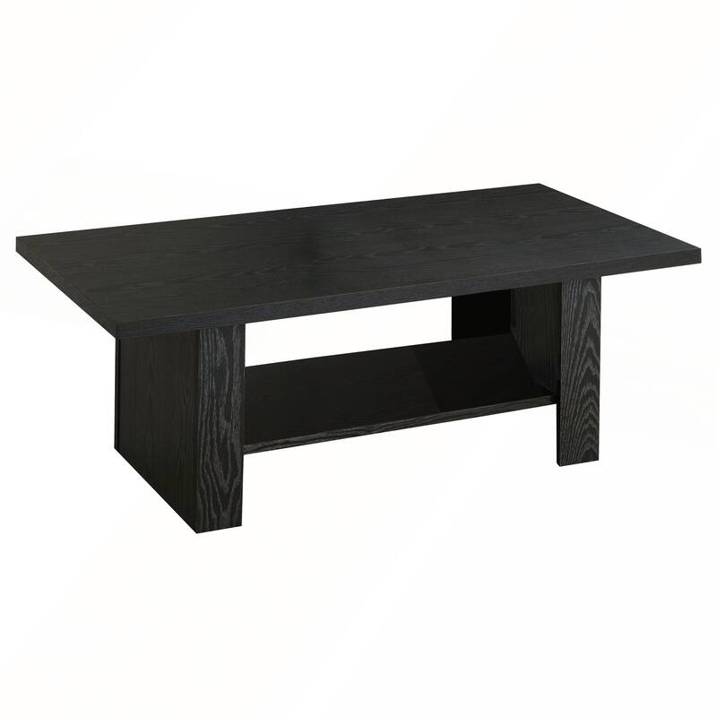 Black Oak 3-Piece Engineered Wood Coffee Table Set