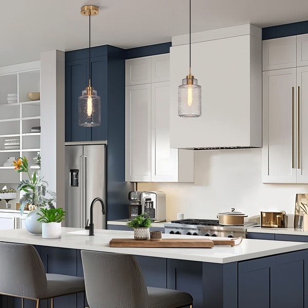 Large glass kitchen pendant light best sale