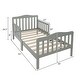 preview thumbnail 21 of 19, Modern Design Wooden Baby Toddler Bed Furniture with Safety Guardrails