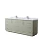 Option Light Green, Nickel Trim, Carrara Marble Top