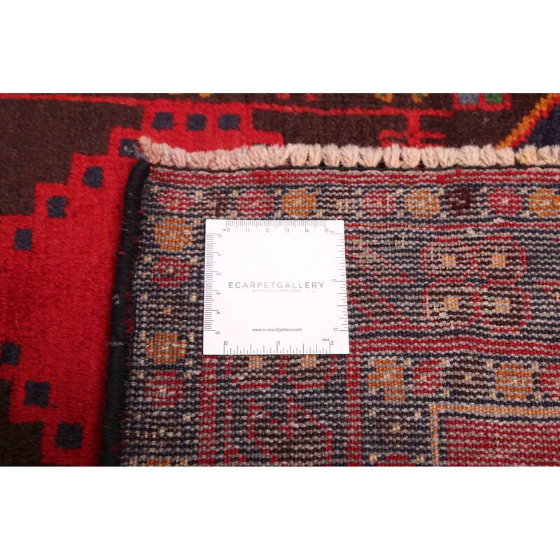 ECARPETGALLERY Hand-knotted Teimani Red Wool Rug - 3'3 x 6'6
