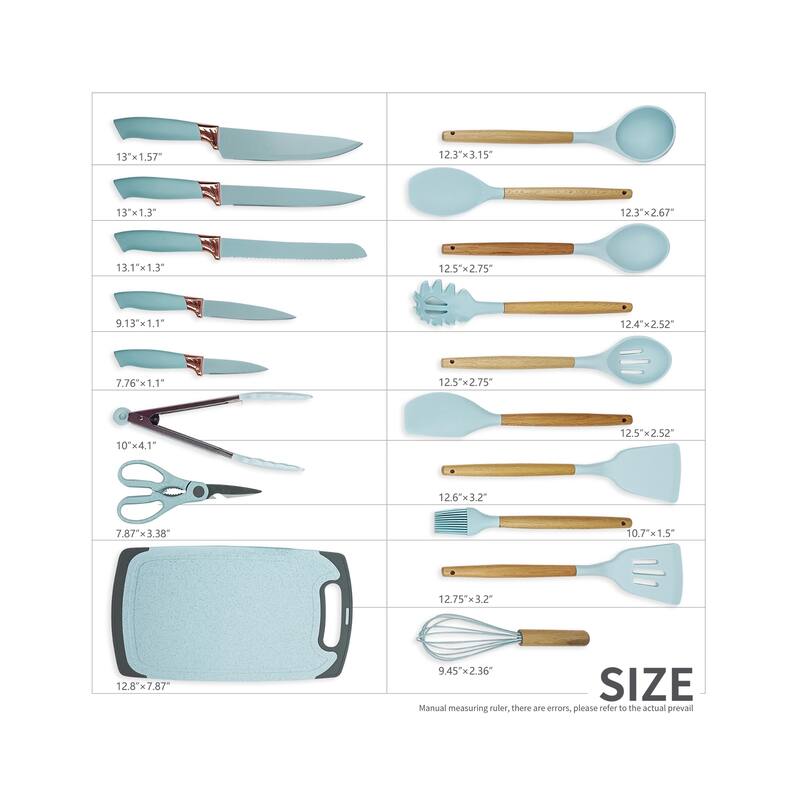 19-piece Non-stick Silicone Assorted Kitchen Utensil Set