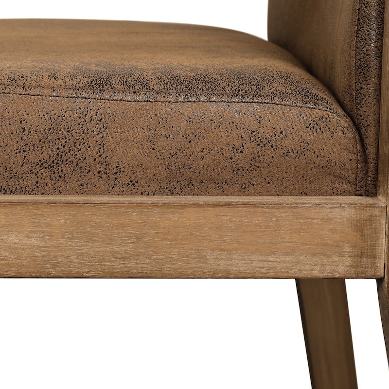 Wood Accent Chair Upholstered Armchair, Set of 1/2 - 20.9"W x 23.6"D x 33"H