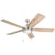 Honeywell Ventnor Brushed Nickel Integrated LED Ceiling Fan