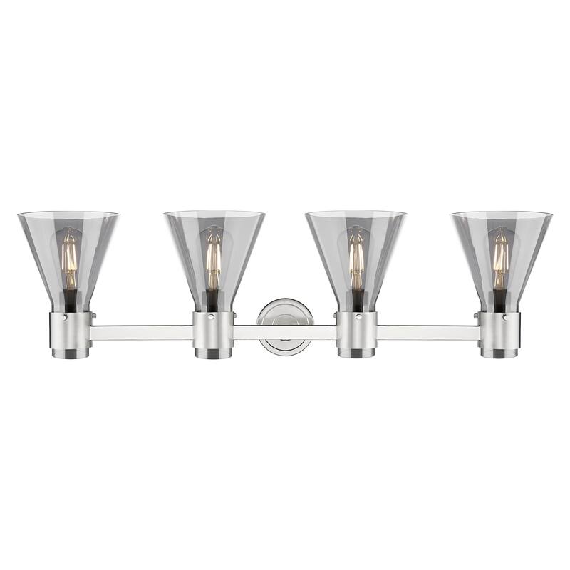 Innovations Lighting 464-4W-G464C-7SM Lawton Cone 4 Light 34" Wide
