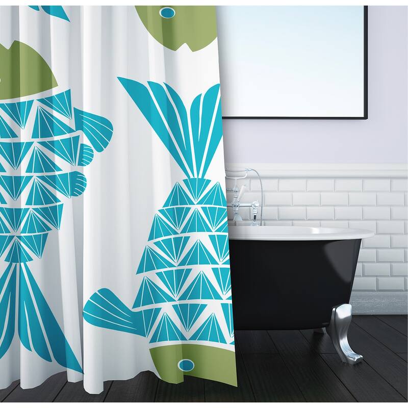 Big Fish Animal Print Print Print Shower Curtain