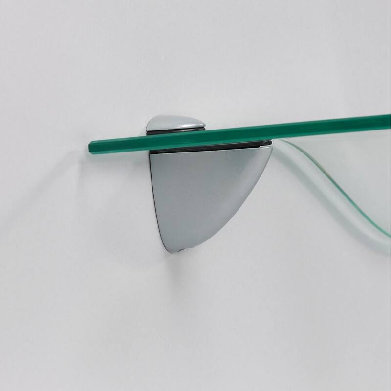 Wallscapes 6" x 18" Clear Mini Wave Shelf Kit