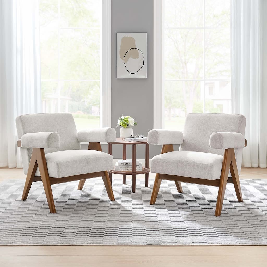 Lyra Fabric Armchair - Set of 2