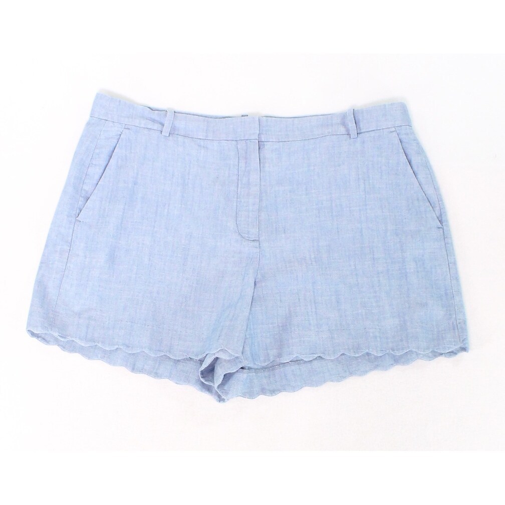Shop J Crew Blue Ocean Womens Size 16 Scalloped Welt Pockets