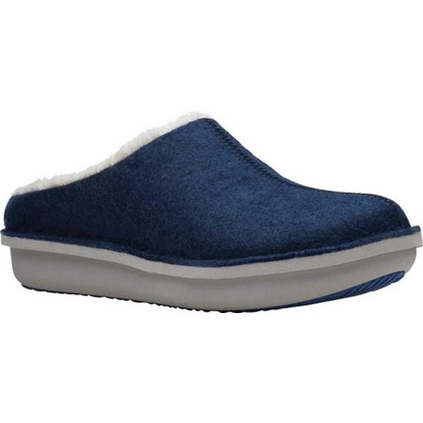 clarks clogs navy